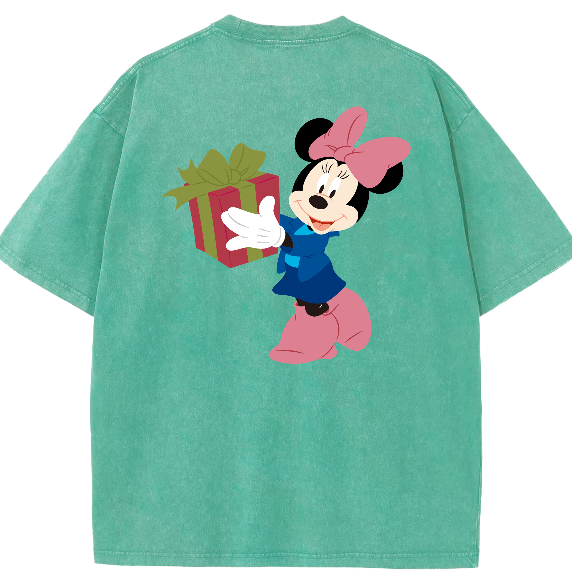 （画像用） ミッキーマウス Mickey Mouse 綿100% ヴィンテージ風 半袖Tシャツ（背面プリント）
